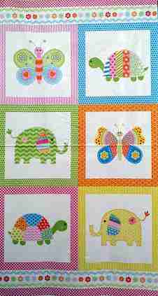 Panel Mariposas, Tortuga y Elefante
