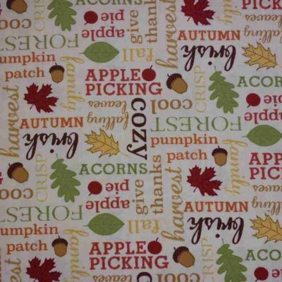 Tela Letras de Otoño
