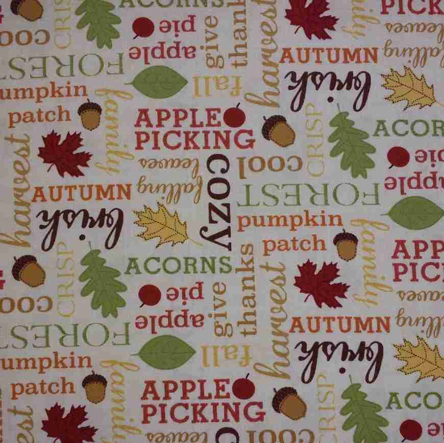 Tela Letras de Otoño