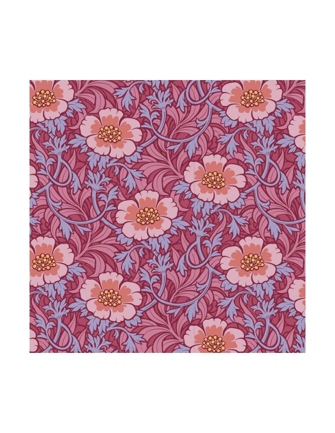 Tela Tilda Hibernatión Flores Morada