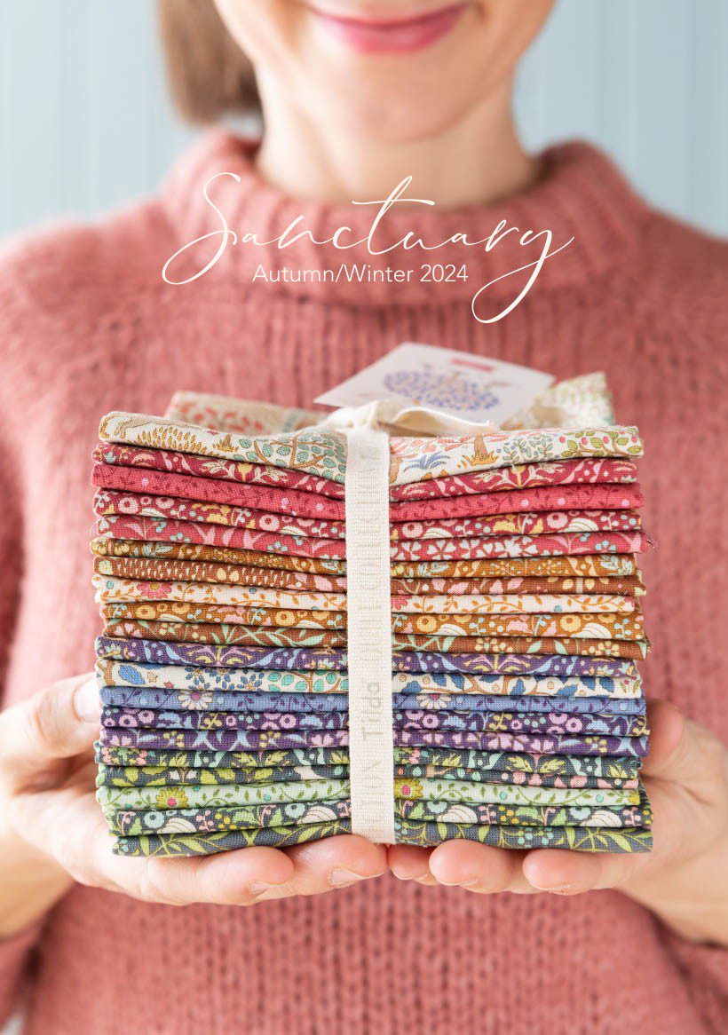 Tela Tilda Sanctuary Cottonfield Greygreeen - Imagen 6