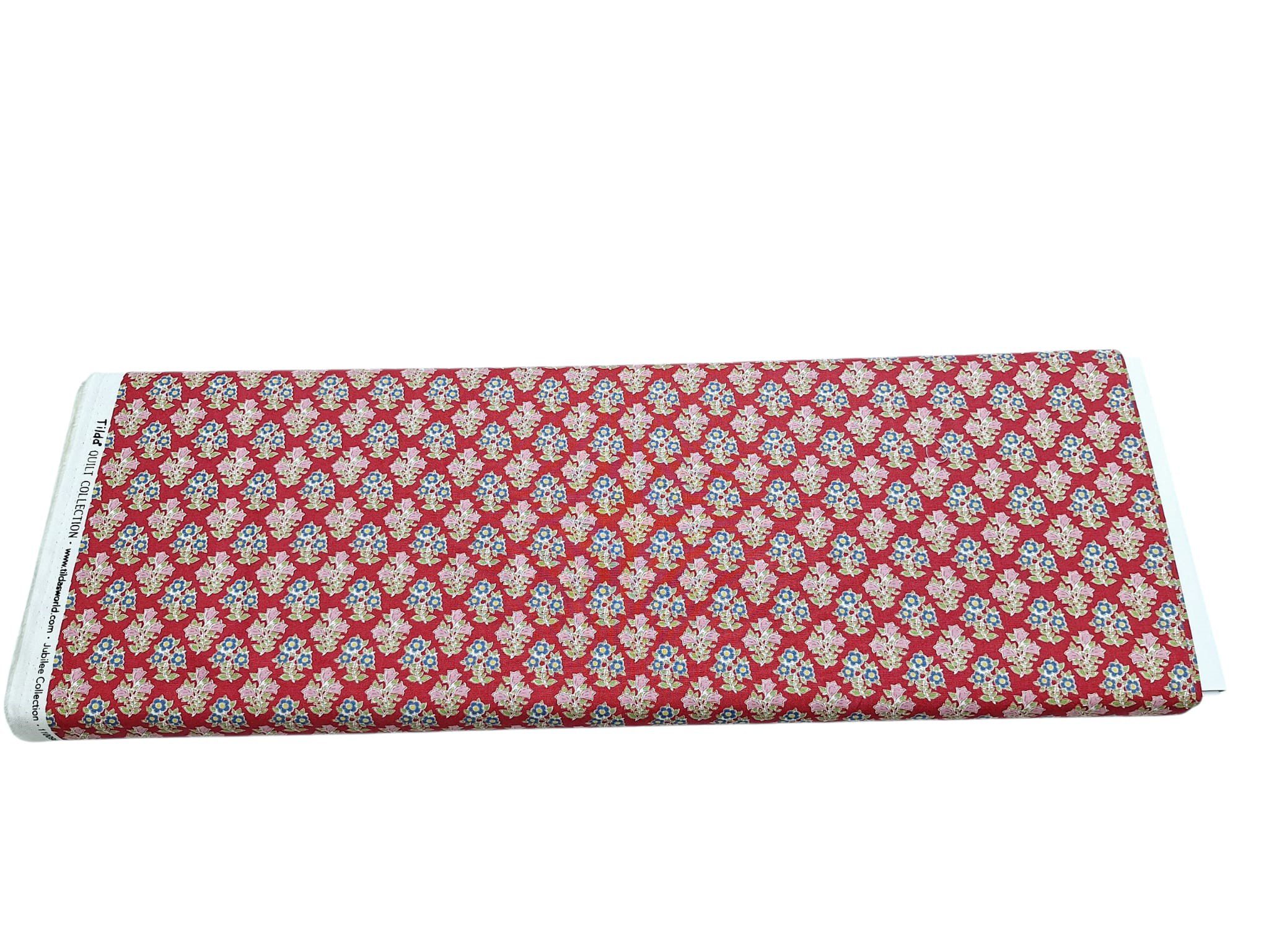 Tela Tilda Jubilee Flores Rojo - Imagen 2