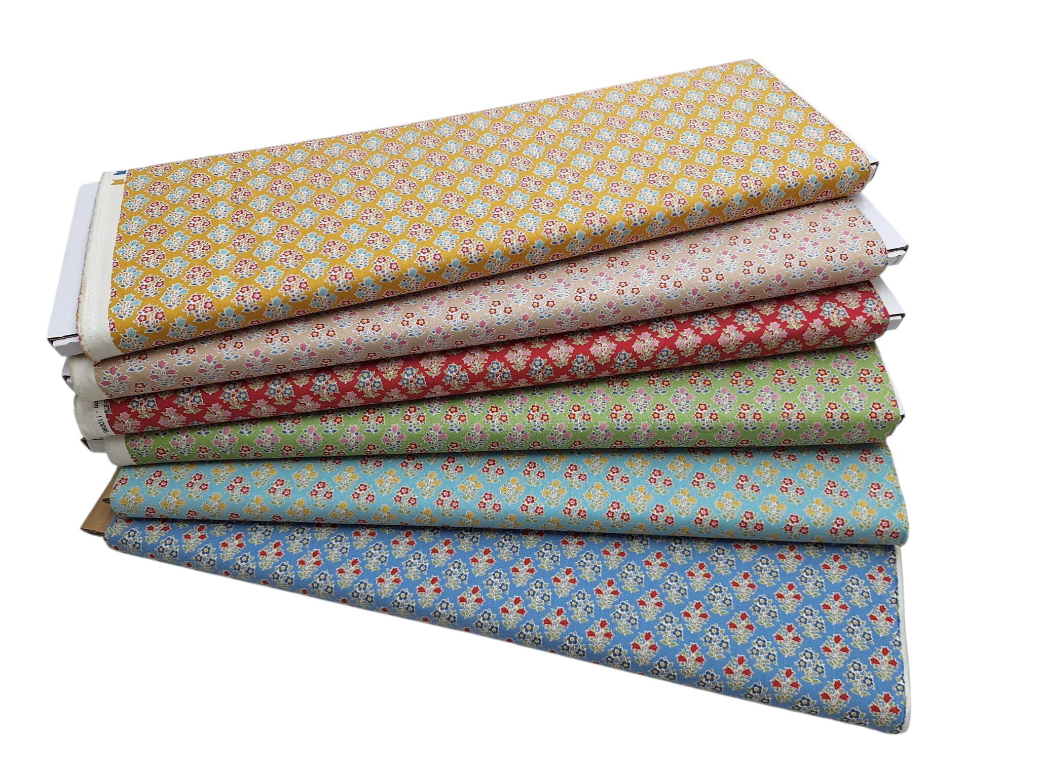 Tela Tilda Jubilee Flores Verde - Imagen 4