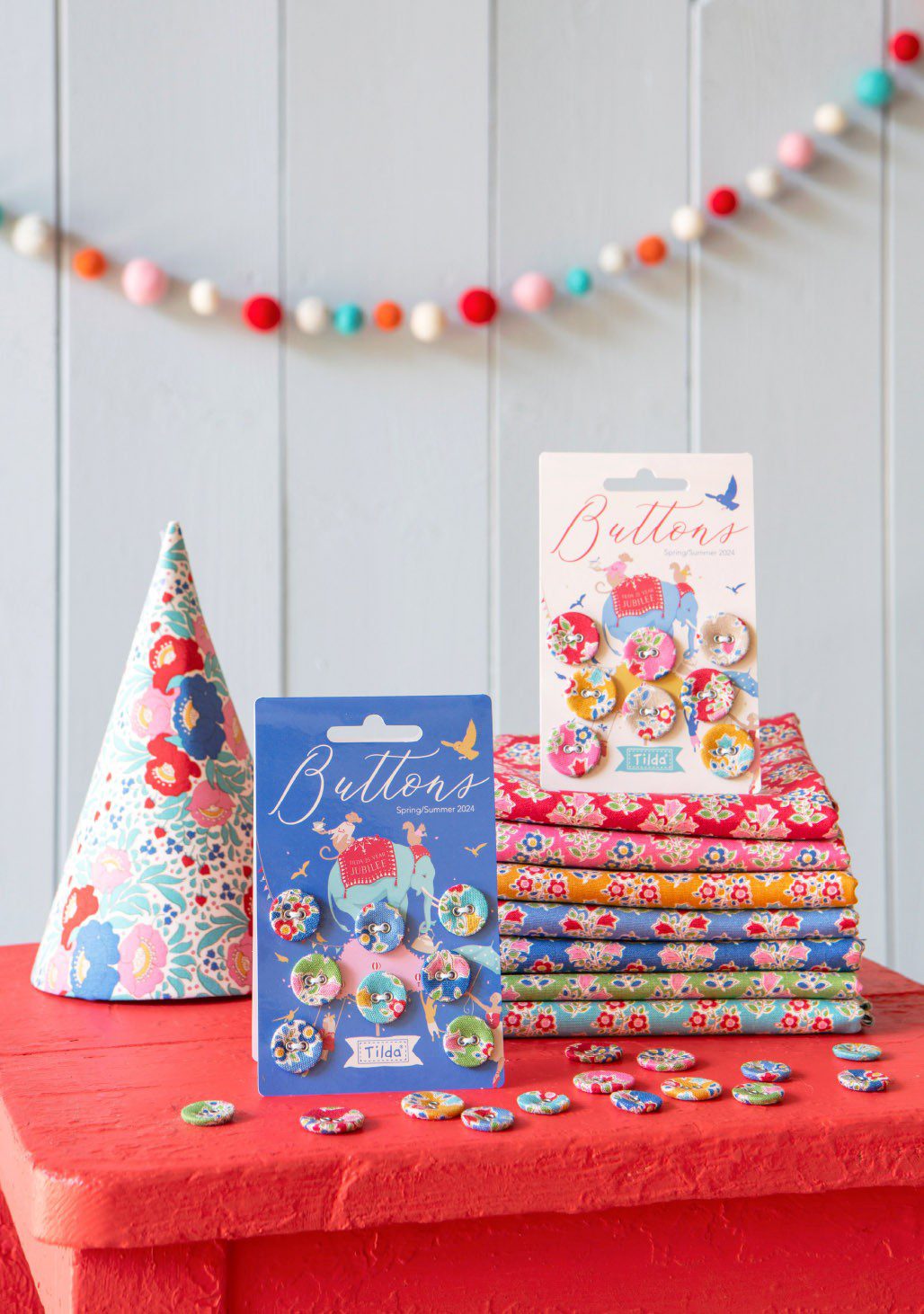 Tela Tilda Jubilee Flores Teal - Imagen 5