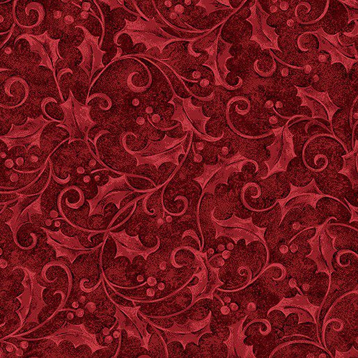 Tela Start of Wonder Acebo Rojo