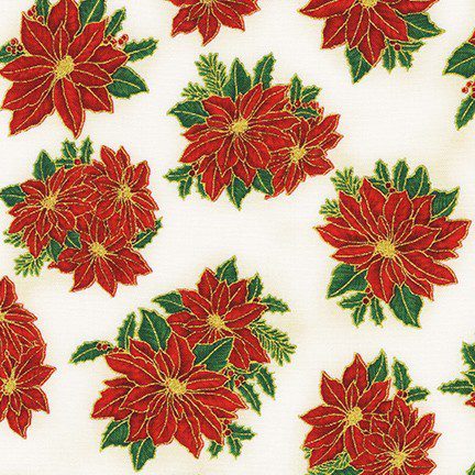 Tela Holiday Charms Flores de Pascua