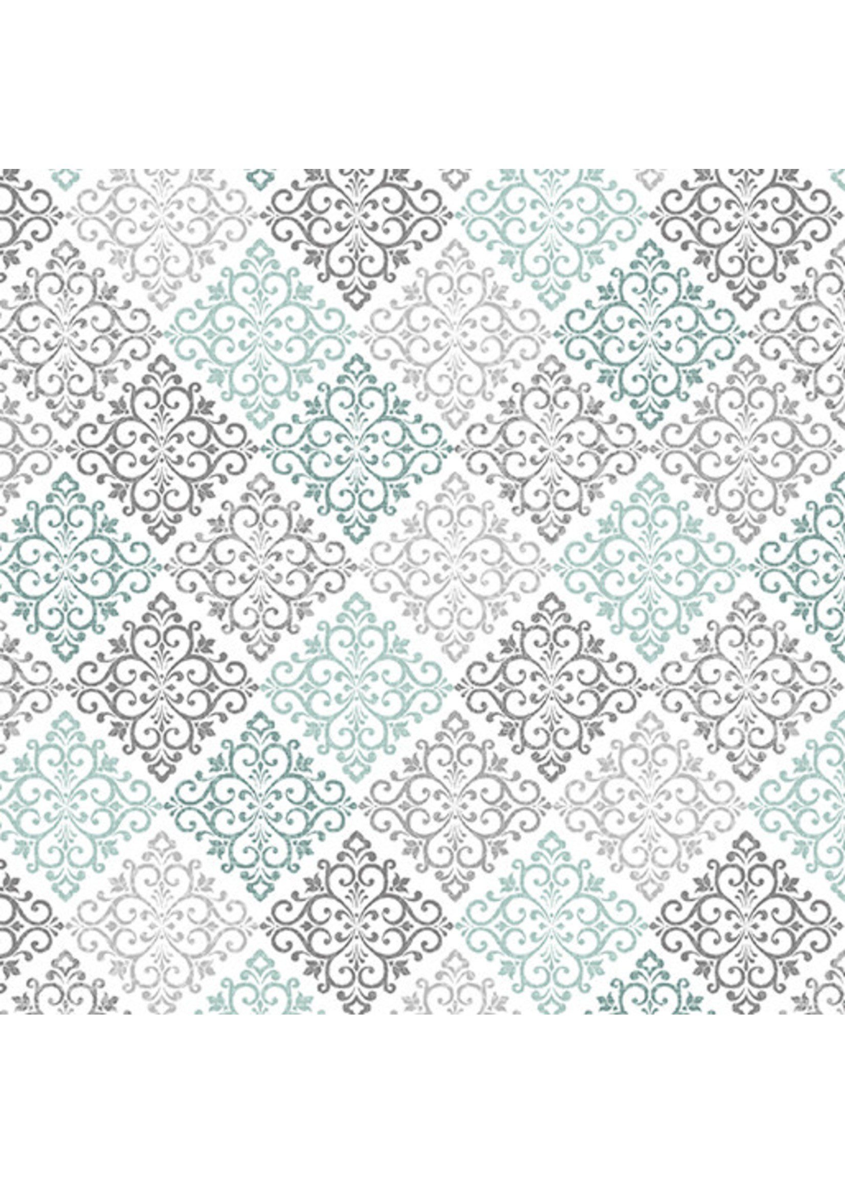 Tela Words to Quilt Geométrico