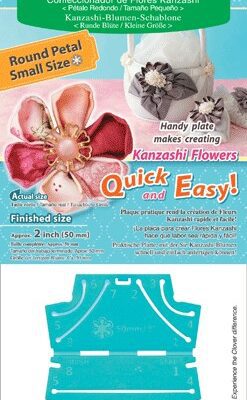 Plantilla Flores Kanzashi - Pétalo Redondo Pequeño