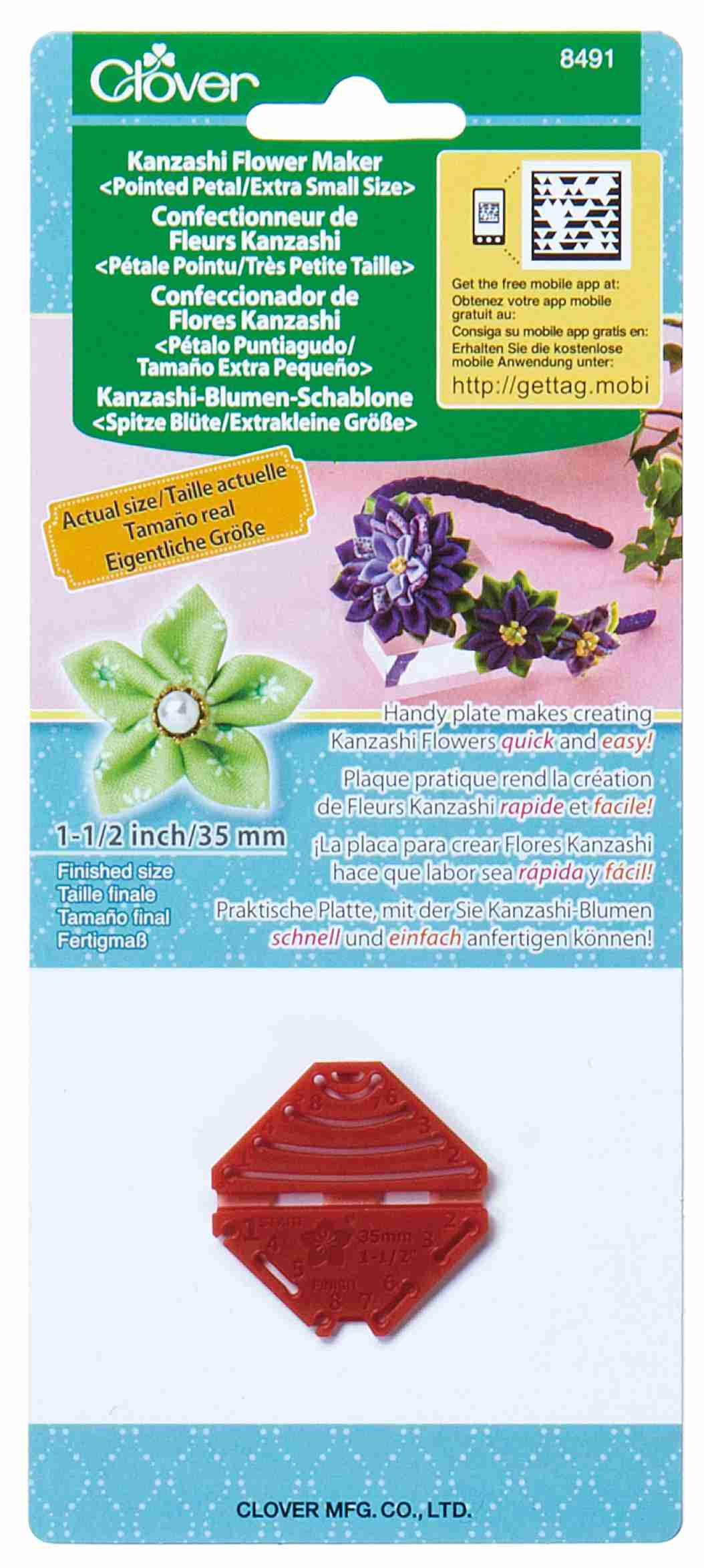 Plantilla Para Hacer Flores Kanzashi