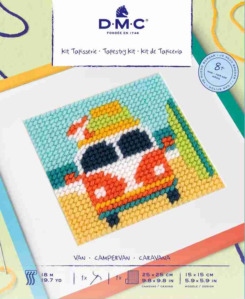 Kit de tapicería infantil DMC Furgoneta Camper para niños medio punto