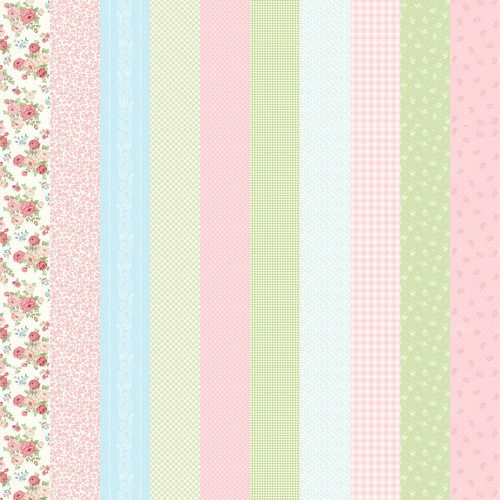 Tela My Victorian Garden Multiestampada