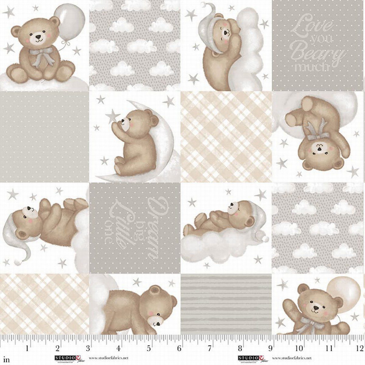 Tela Sleepy Teddy Cuadros