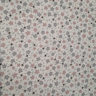 Tela de Flores y Abejitas de Lynette Anderson.