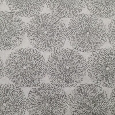 tela de algodón tipo patchwork estampada con flor geométrica