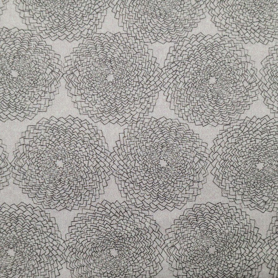 tela de algodón tipo patchwork estampada con flor geométrica