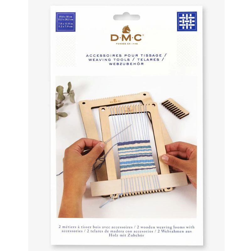 Juego de 2 Telares de Madera DMC