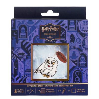 Kit Punto de Cruz Llavero Hedwig Harry Potter DMC
