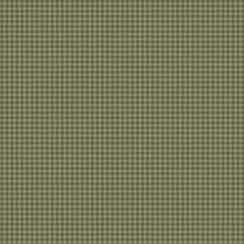 Tela de Algodón Cinnamon Stick Cuadros Vichy Verde