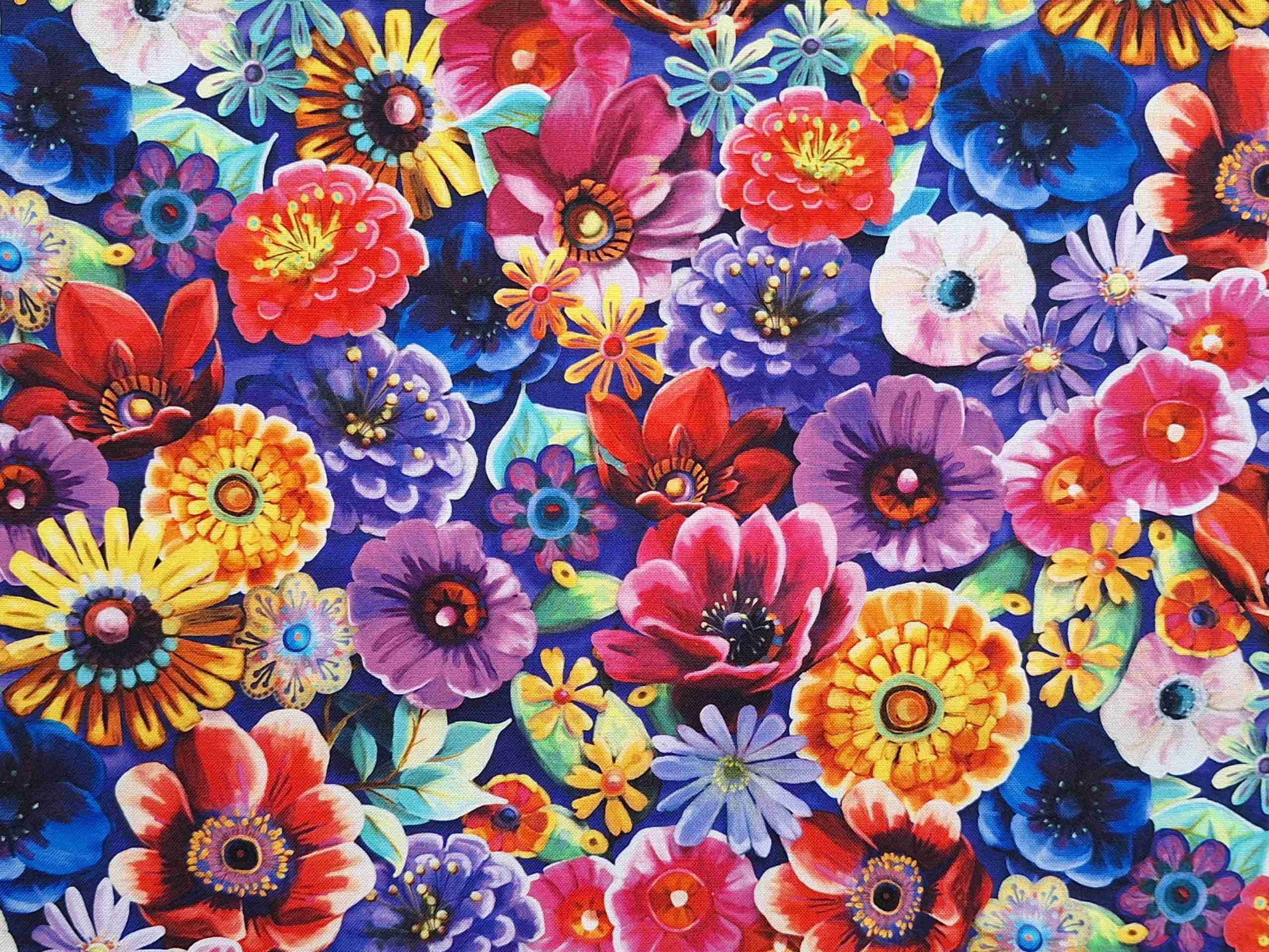 Tela Night Owls Flores