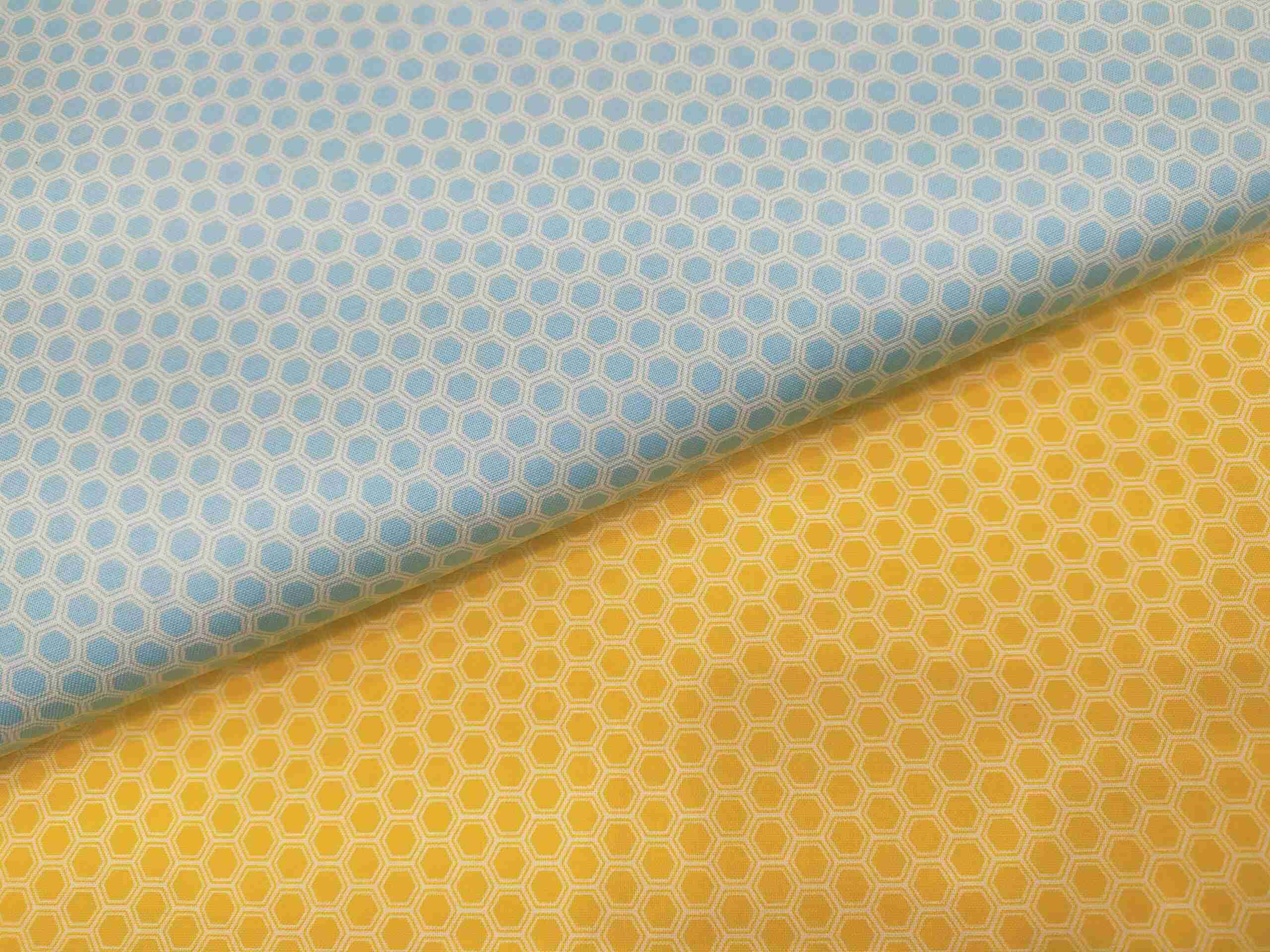 Tela Panal de Abejas Azul - Imagen 3